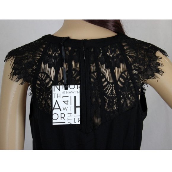 NWT Plus Stitch Fix 41 Hawthorne Black Dress M/P - Picture 7 of 9